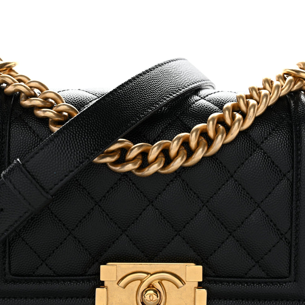 Chanel Caviar Quilted Small Boy Flap Black