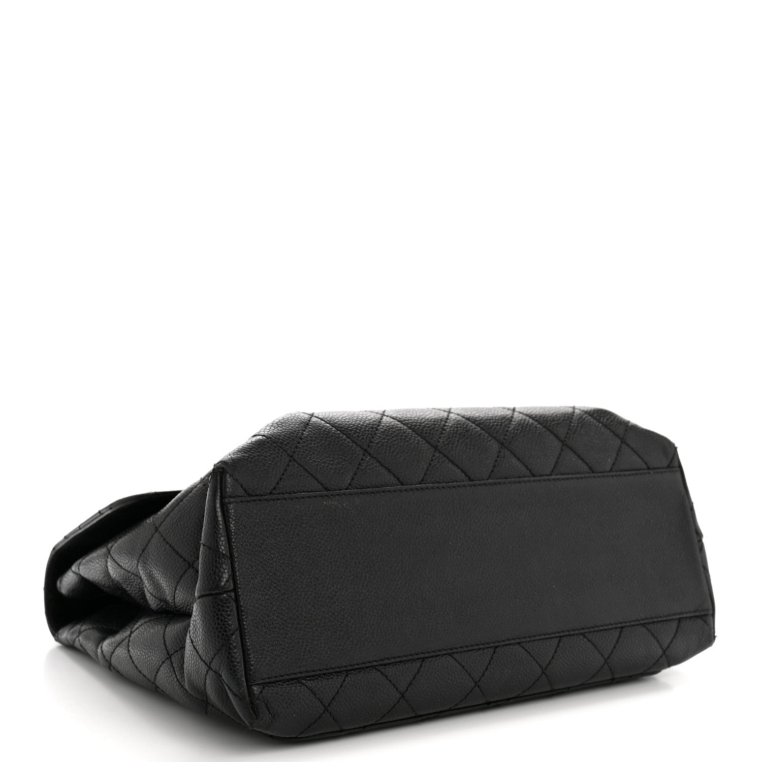 Chanel Caviar Quilted Jumbo Kelly Flap Black