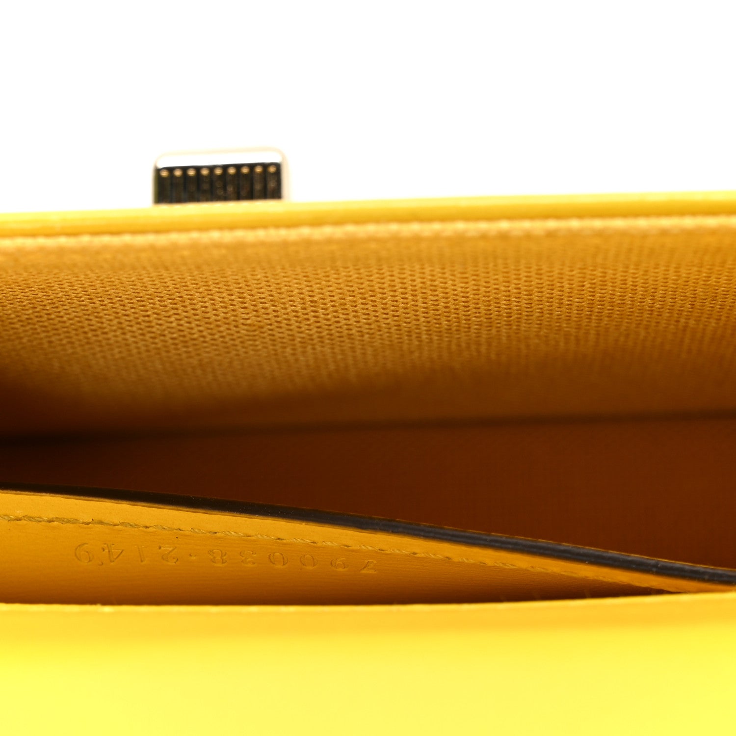 Gucci GG Monogram Scratch Lux Calfskin Mini Luce Shoulder Bag Yellow