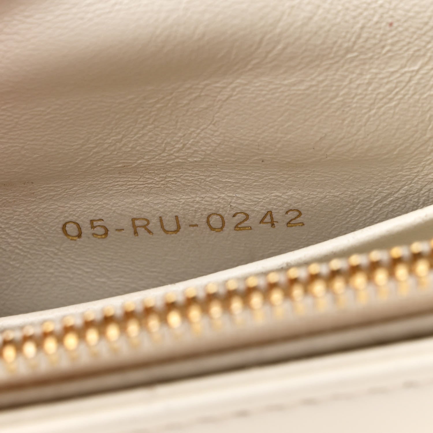 Christian Dior Calfskin Macrocannage Mini Caro Bag White