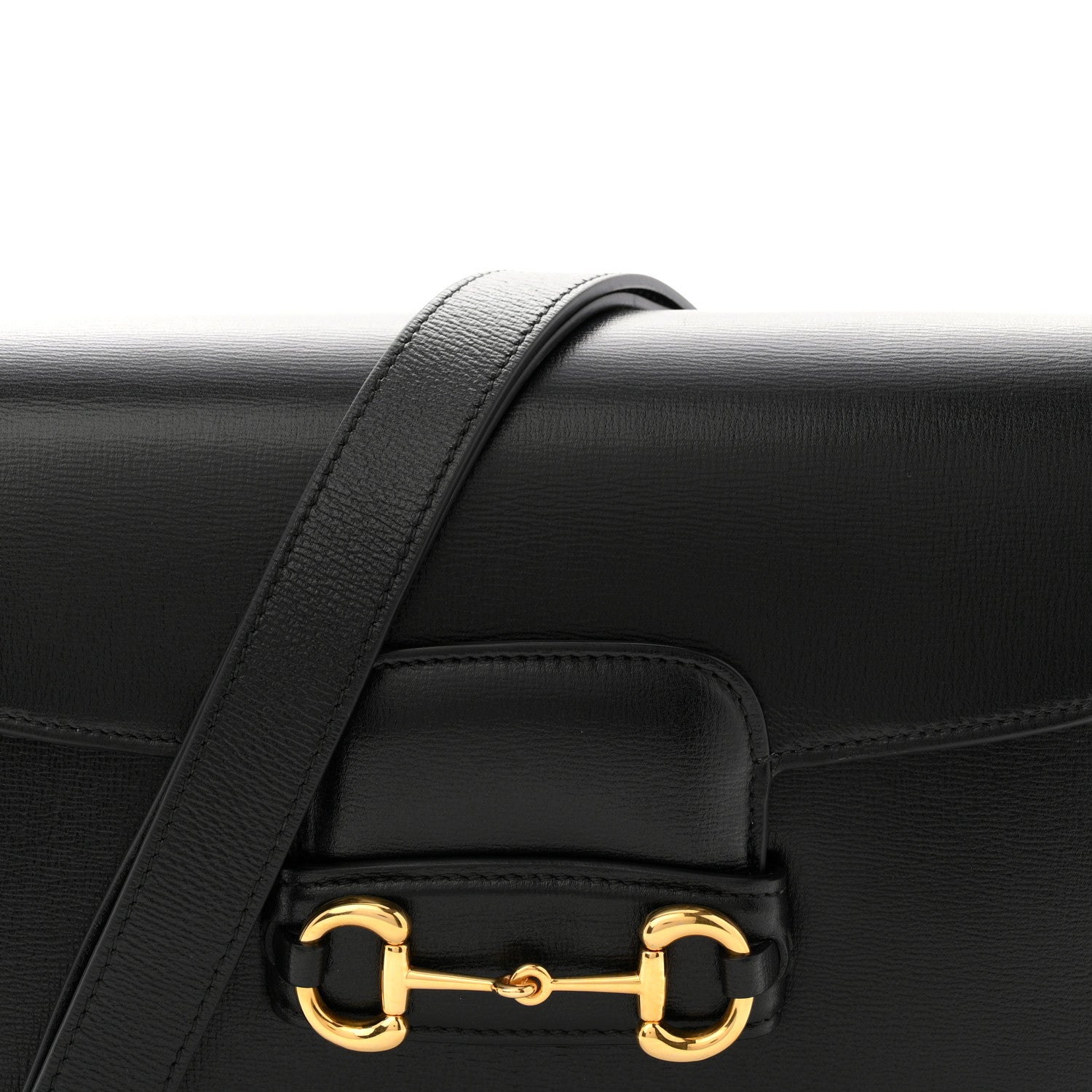 Gucci Azalea Calfskin Horsebit 1955 Shoulder Bag Black