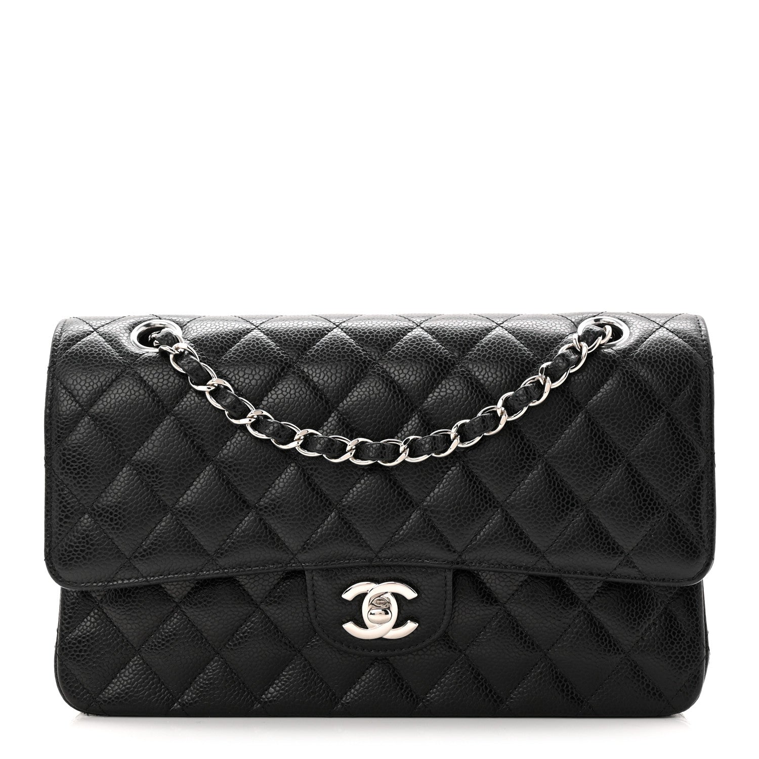 Chanel Caviar Quilted Medium Double Flap Black