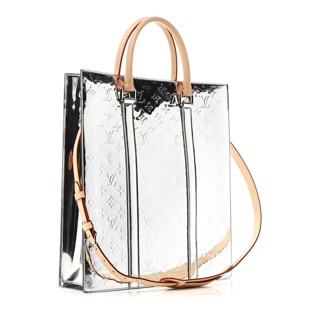 Louis Vuitton Monogram Mirror Sac Plat NM Silver