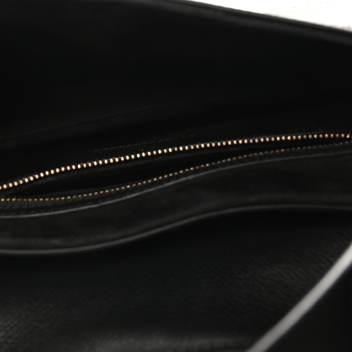 Christian Dior Grained Calfskin Saddle Bag Black