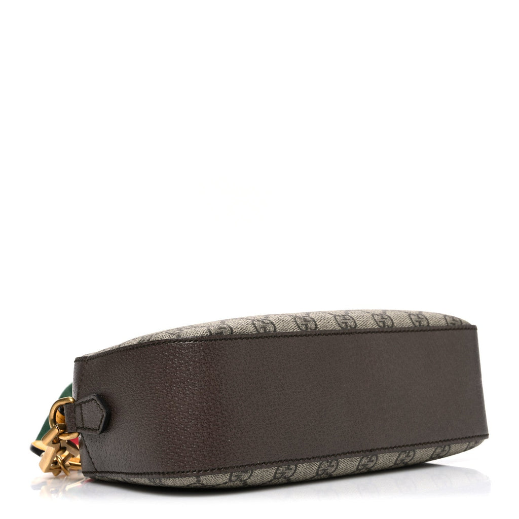 Gucci GG Supreme Monogram Web Neo Vintage Shoulder Bag Beige New Acero Crop
