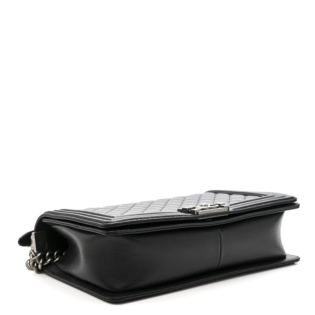Chanel Caviar Quilted New Medium Boy Flap Black