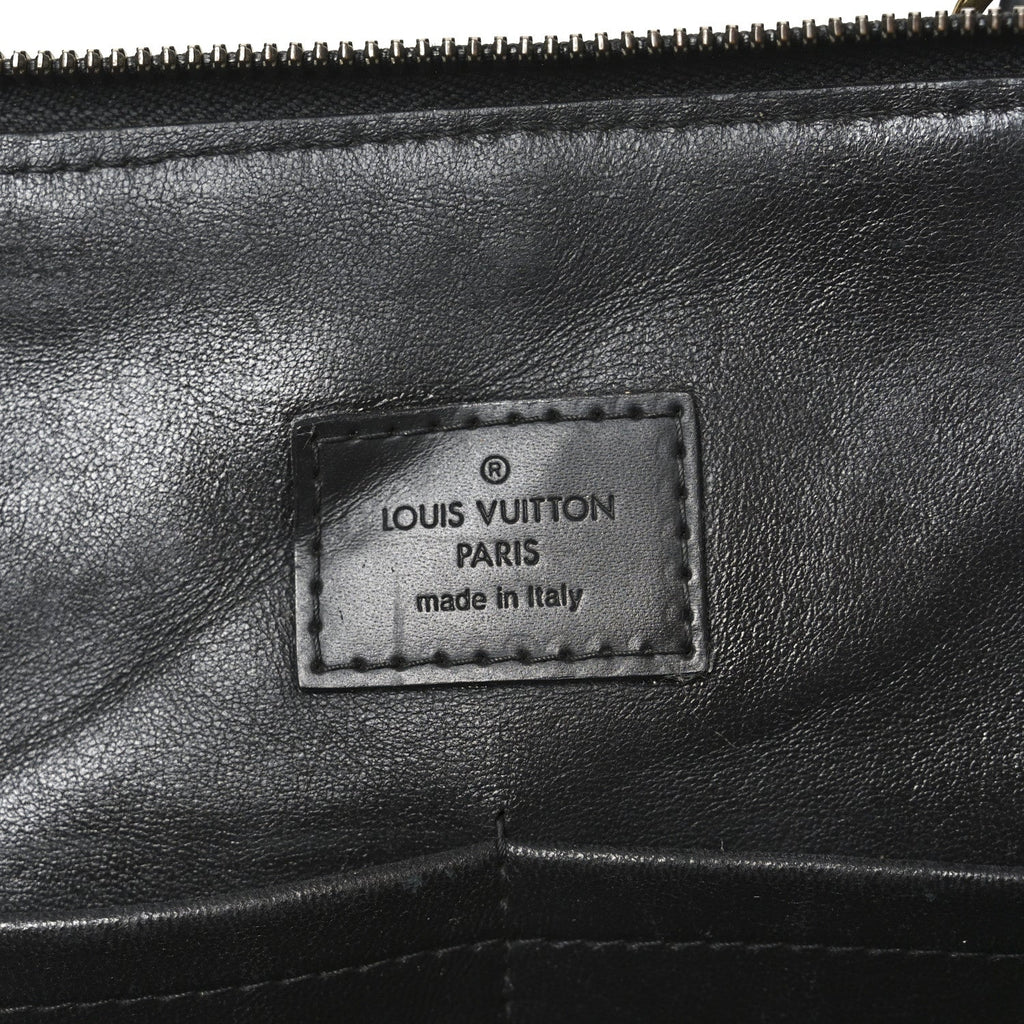 Louis Vuitton Lambskin Malletage Alma PM Black