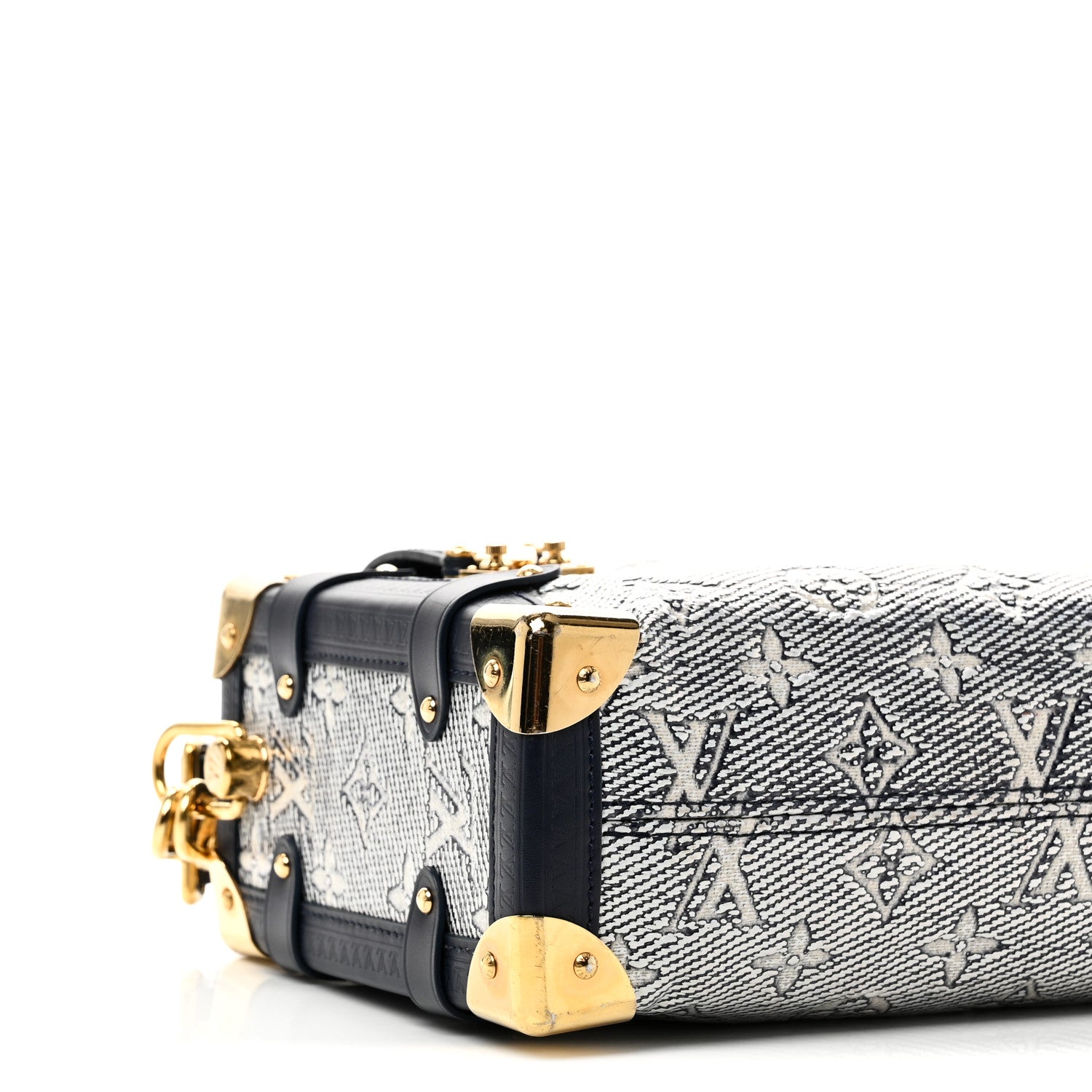 Louis Vuitton Monoglam Side Trunk MM Blue