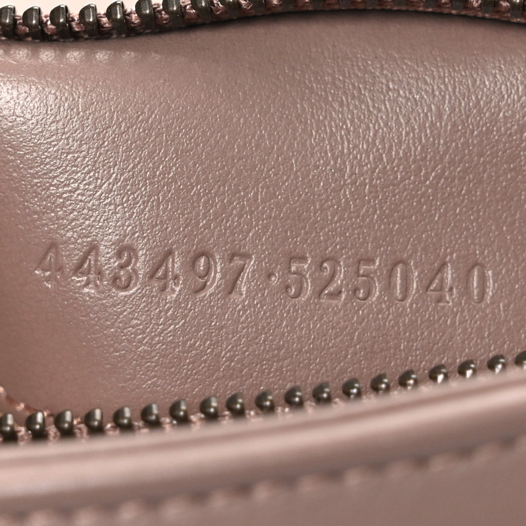 Gucci Calfskin Matelasse Small GG Marmont Shoulder Bag Porcelain Rose
