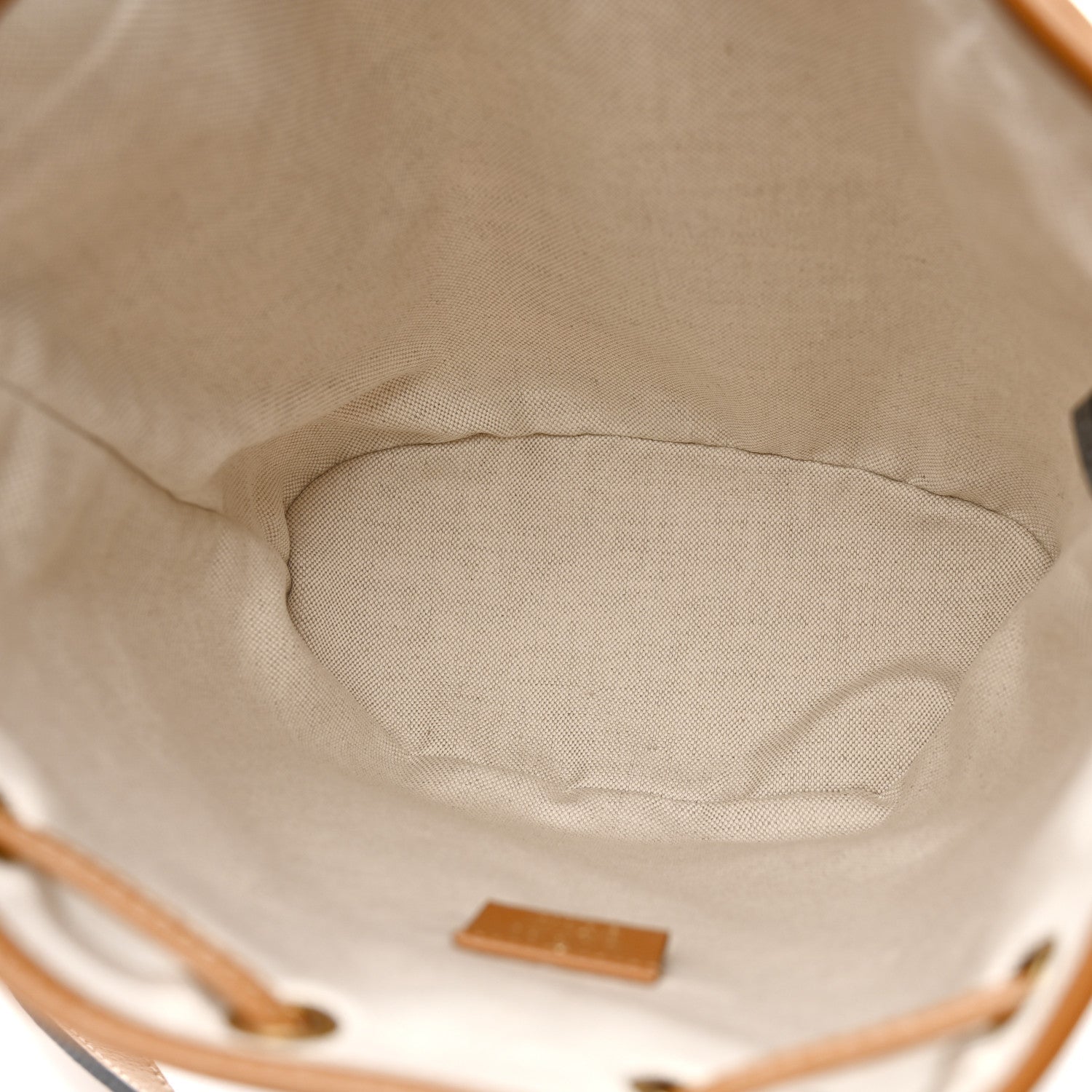 Gucci X DISNEY Mini Vintage GG Supreme Monogram Bucket Bag Beige Vintage Sun Oil