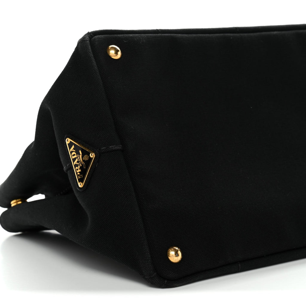 Prada Canapa Logo Tote Black