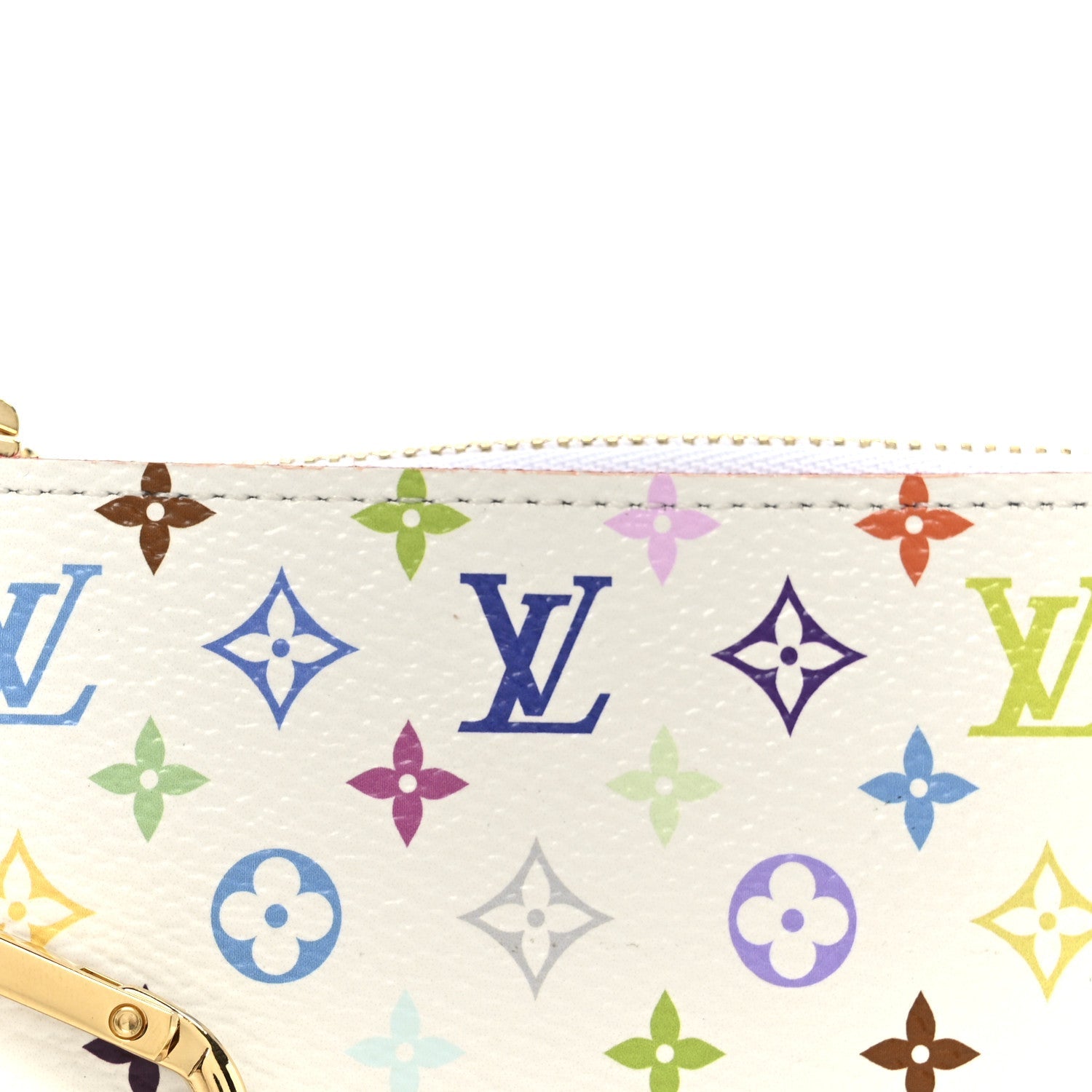 Louis Vuitton LV X TM Monogram Multicolor Key Pouch White