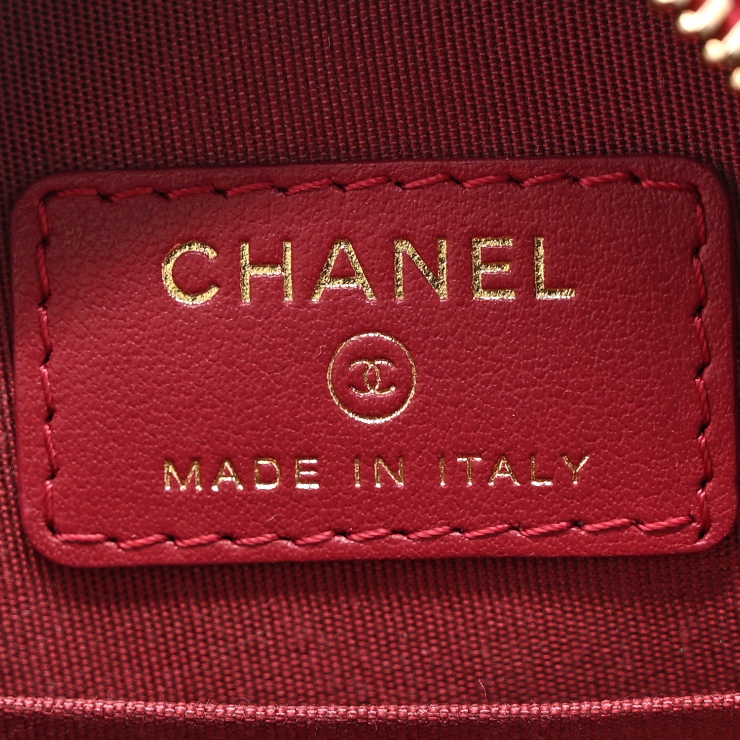 Chanel Caviar Quilted Round Filigree Crossbody Red