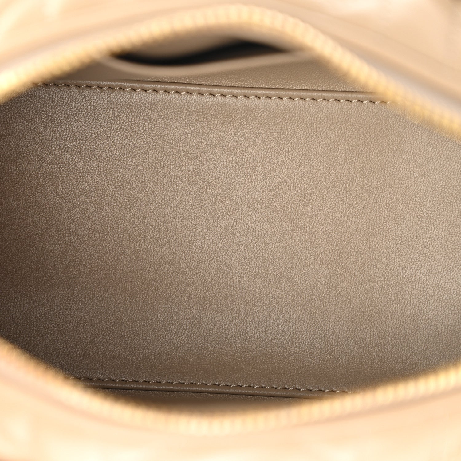 Christian Dior Calfskin Macrocannage Groove 20 Bag Biscuit