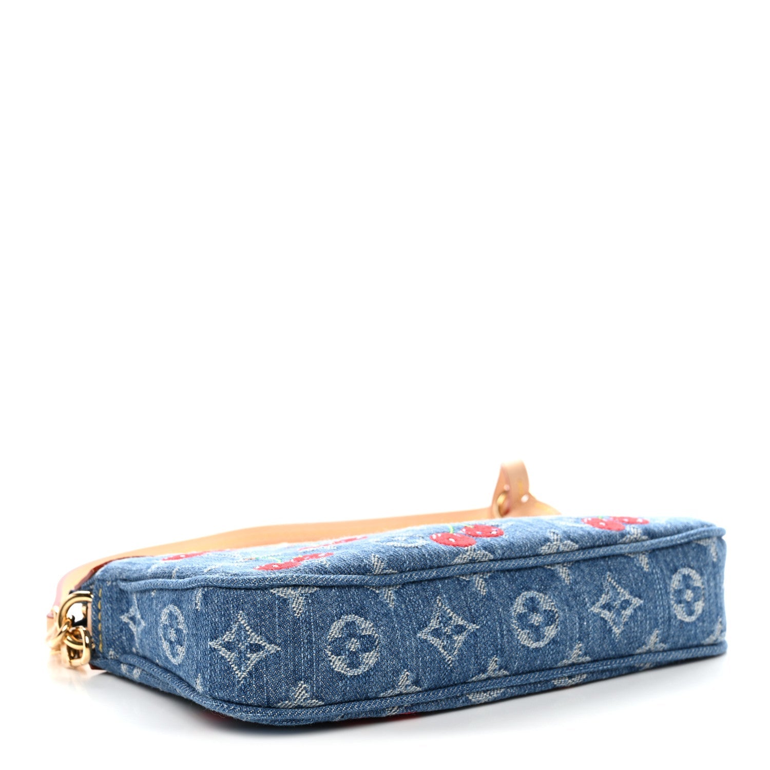 Louis Vuitton LV X TM Monogram Denim Cerises Pochette Accessories Blue