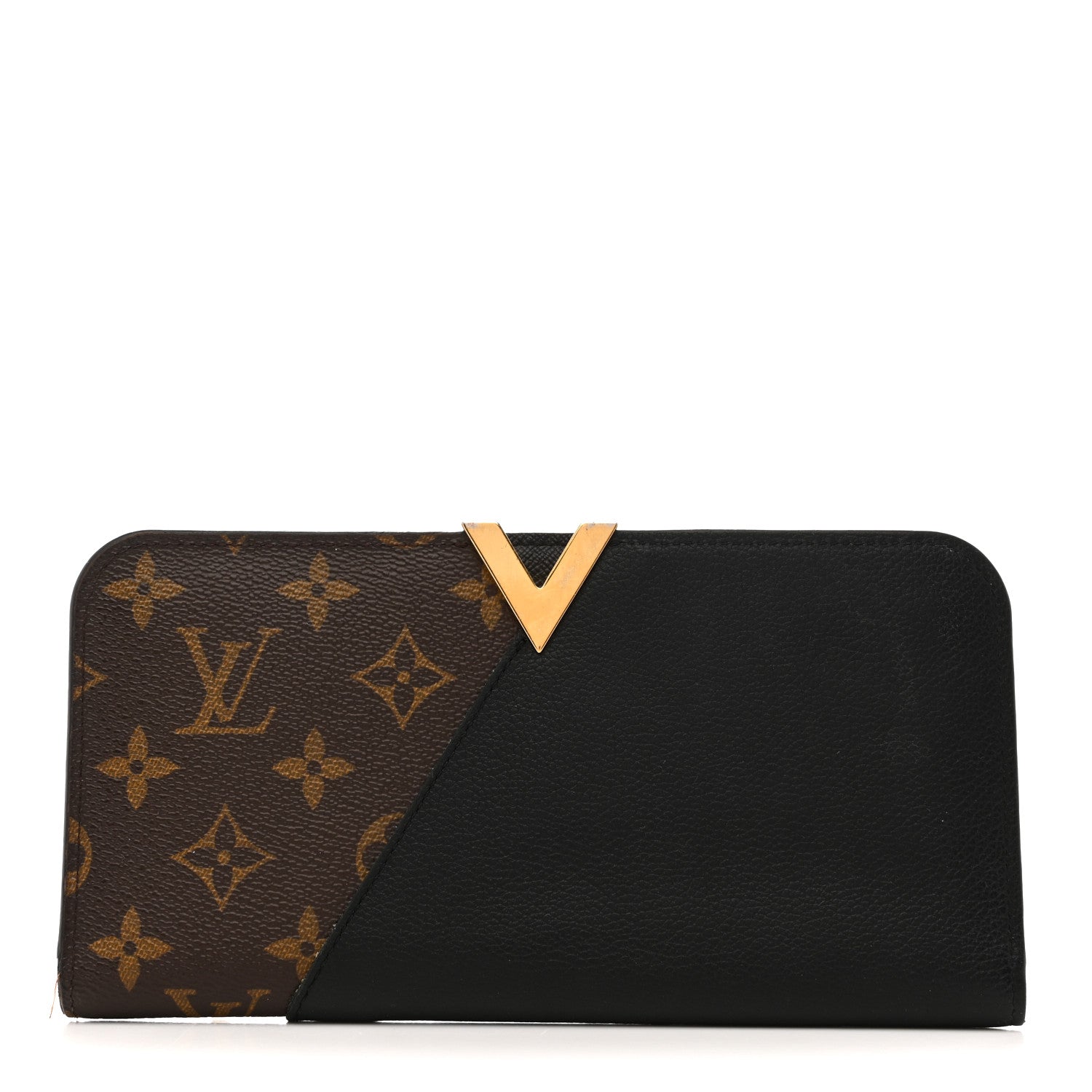 Louis Vuitton Monogram Calfskin Kimono Wallet Black