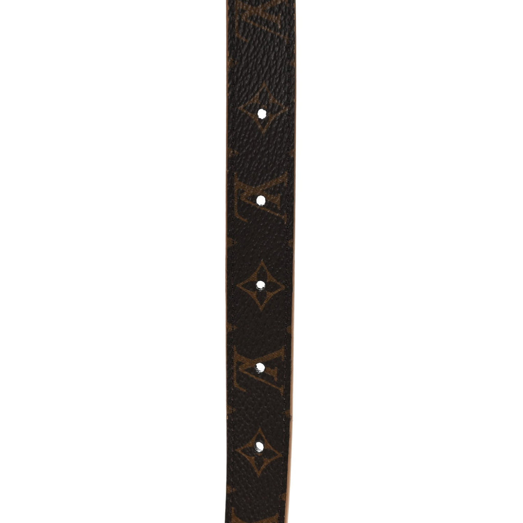 Louis Vuitton Calfskin Monogram 20mm LV Iconic Reversible Belt 75 30 Arizona Beige