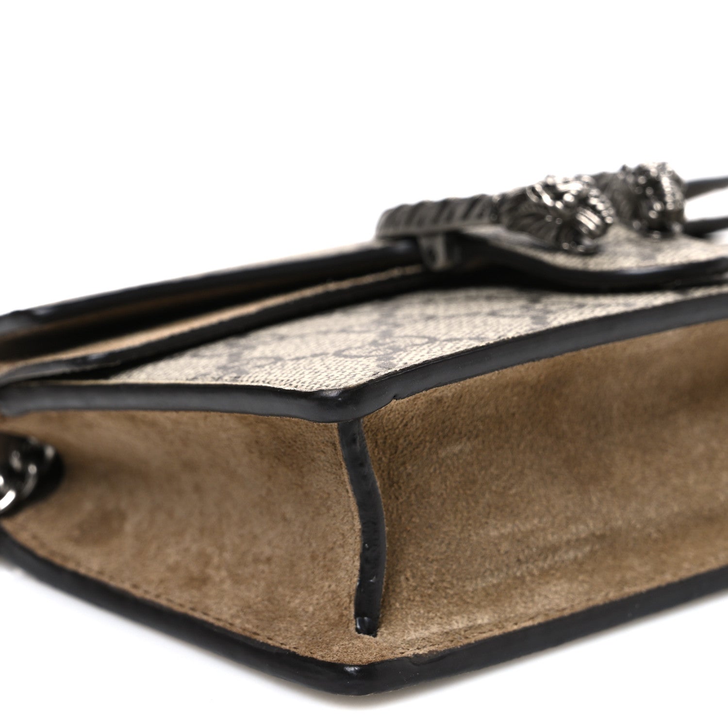 Gucci GG Supreme Monogram Super Mini Dionysus Shoulder Bag Taupe