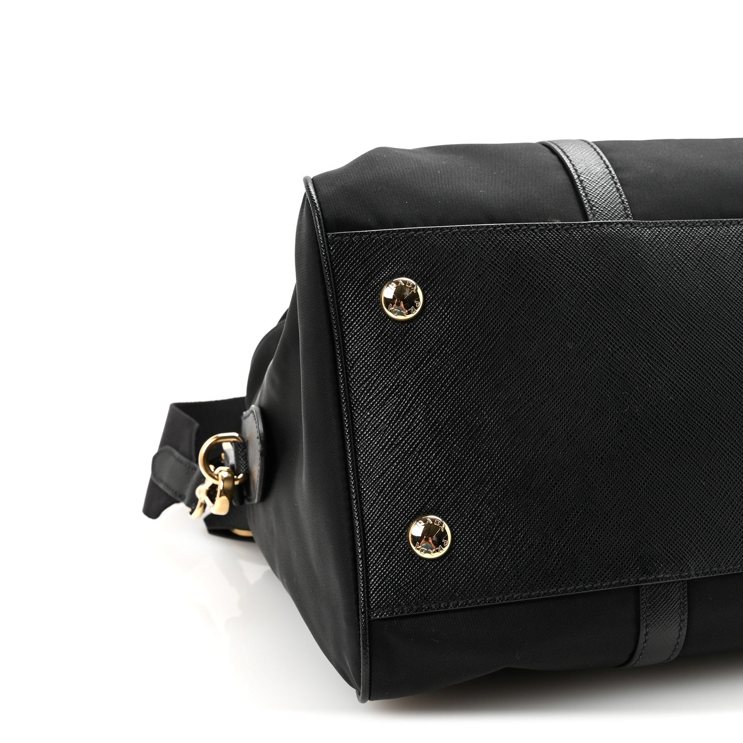 Prada Re-Nylon Saffiano Medium Re-Edition 1978 Top Handle Bag Black