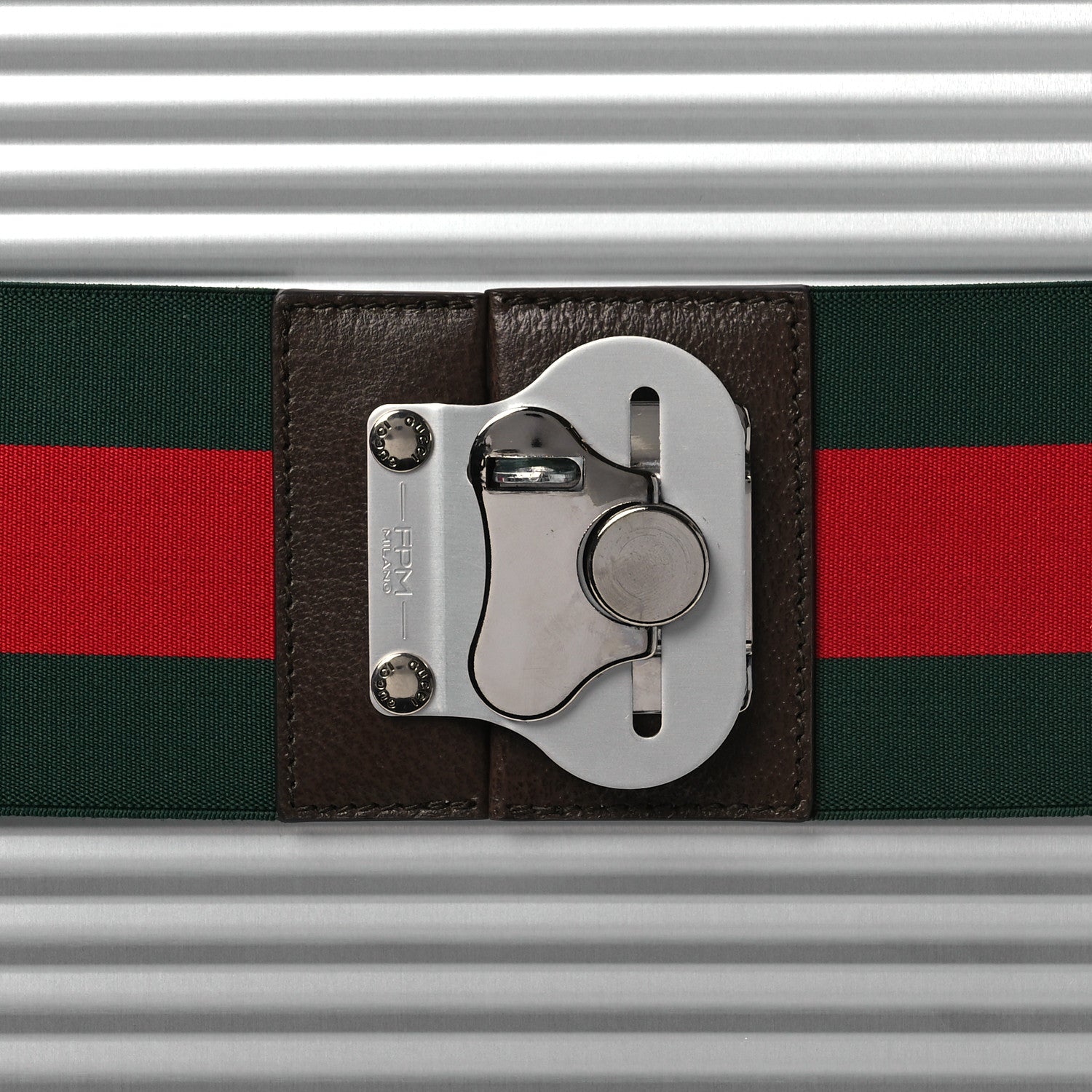 Gucci Aluminum Web Porter Cabin Plus Trolley