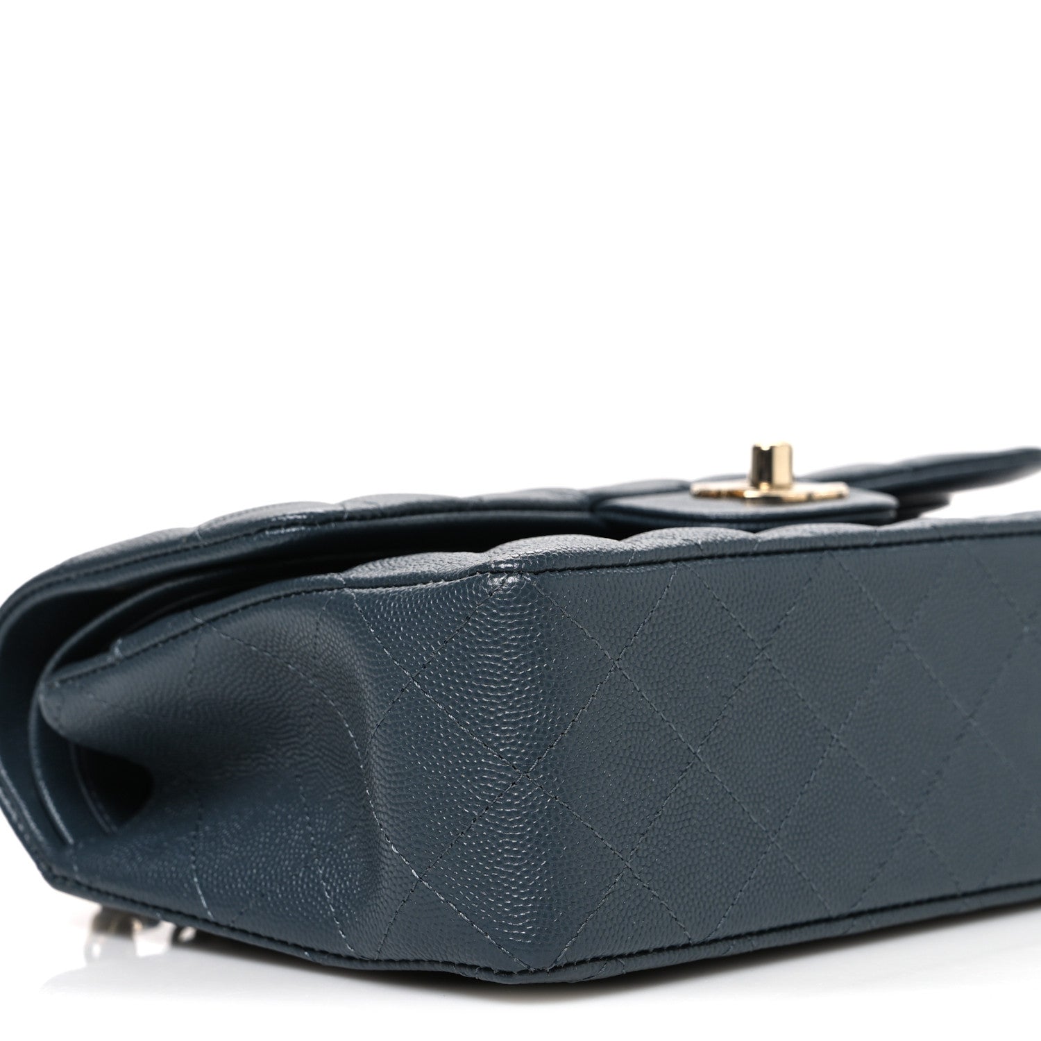 Chanel Caviar Quilted Small Double Flap Dark Grey