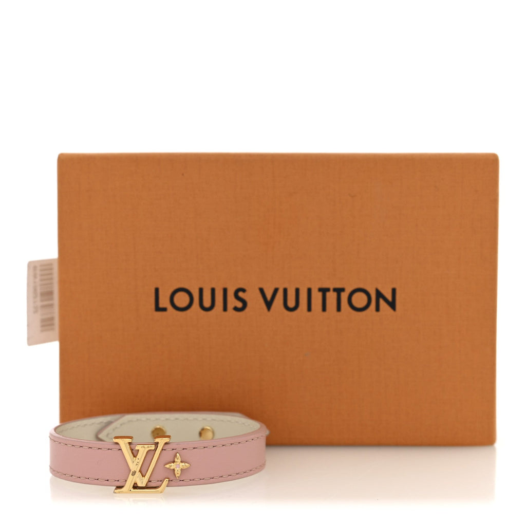 Louis Vuitton Calfskin Iconic Bracelet 17 Rose Poudre