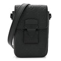 Louis Vuitton Taurillon Monogram S Lock Wearable Wallet Black
