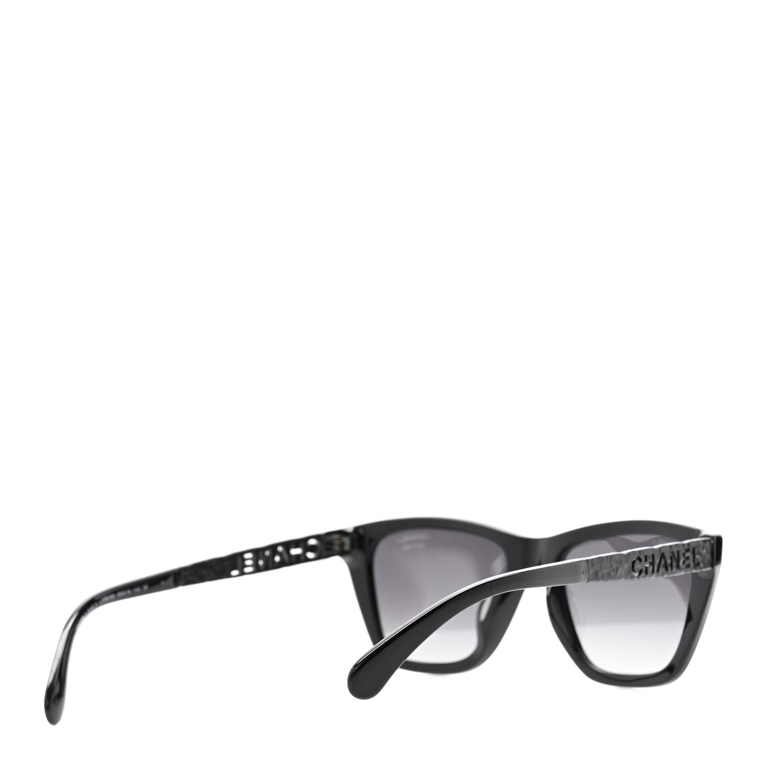 Acetate Metal Polarized Rectangle Sunglasses 5442 Black