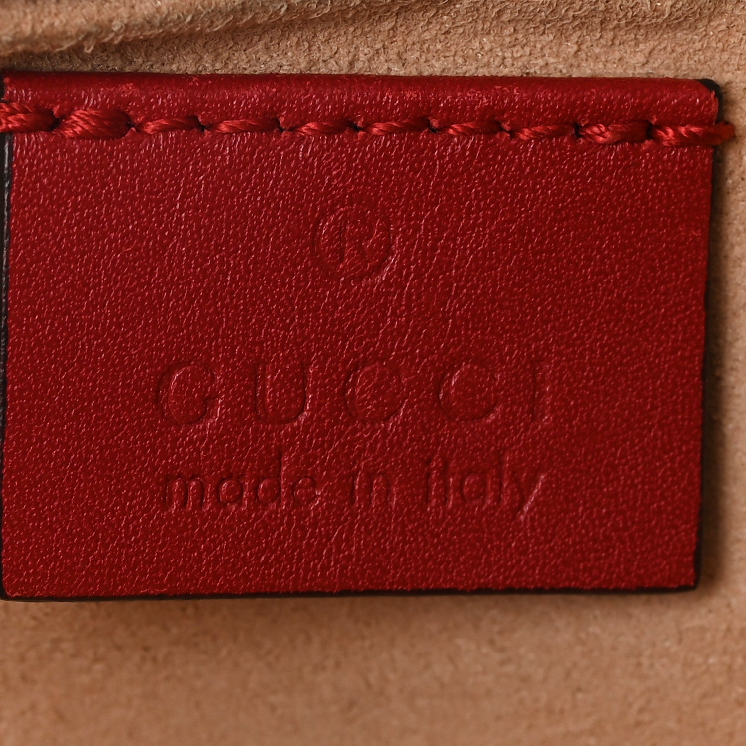Gucci Calfskin Matelasse Super Mini GG Marmont Shoulder Bag Hibiscus Red