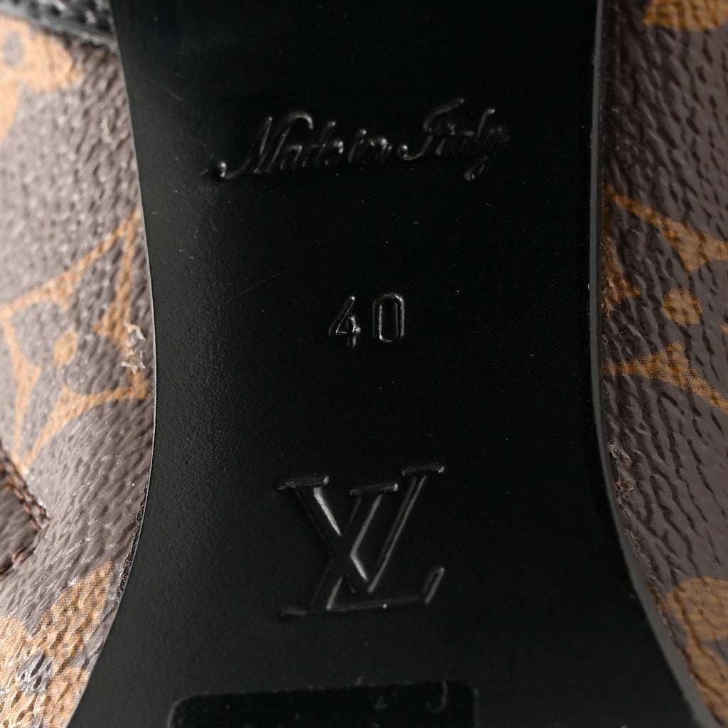 Louis Vuitton Patent Calfskin Monogram Star Trail Ankle Boots 40 Black