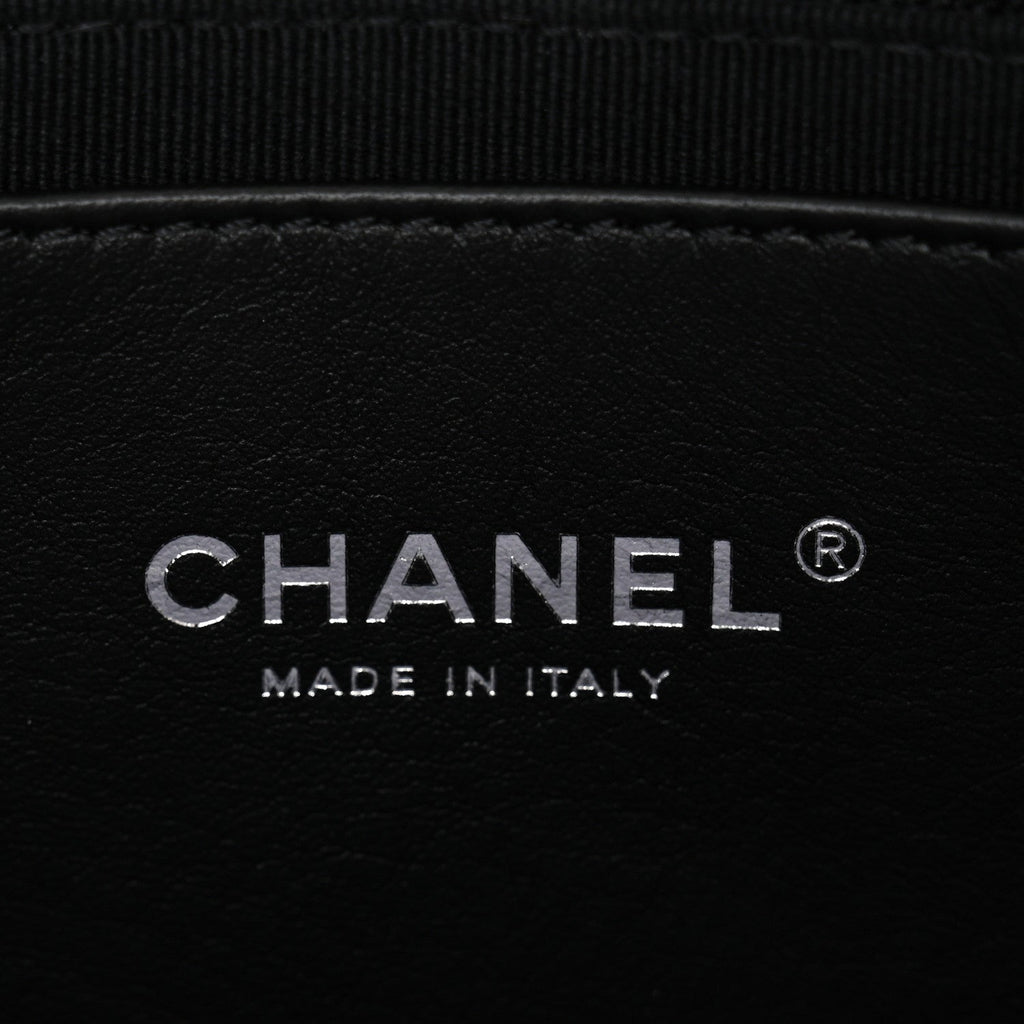 Chanel Metallic Lambskin Lacquered Quilted Small Flap Silver