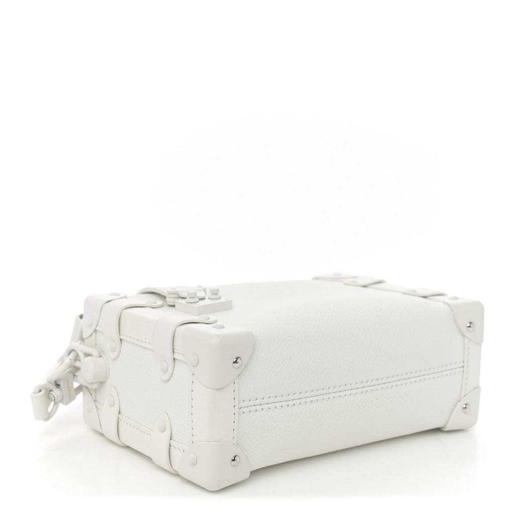 Louis Vuitton Calfskin Side Trunk PM Off White