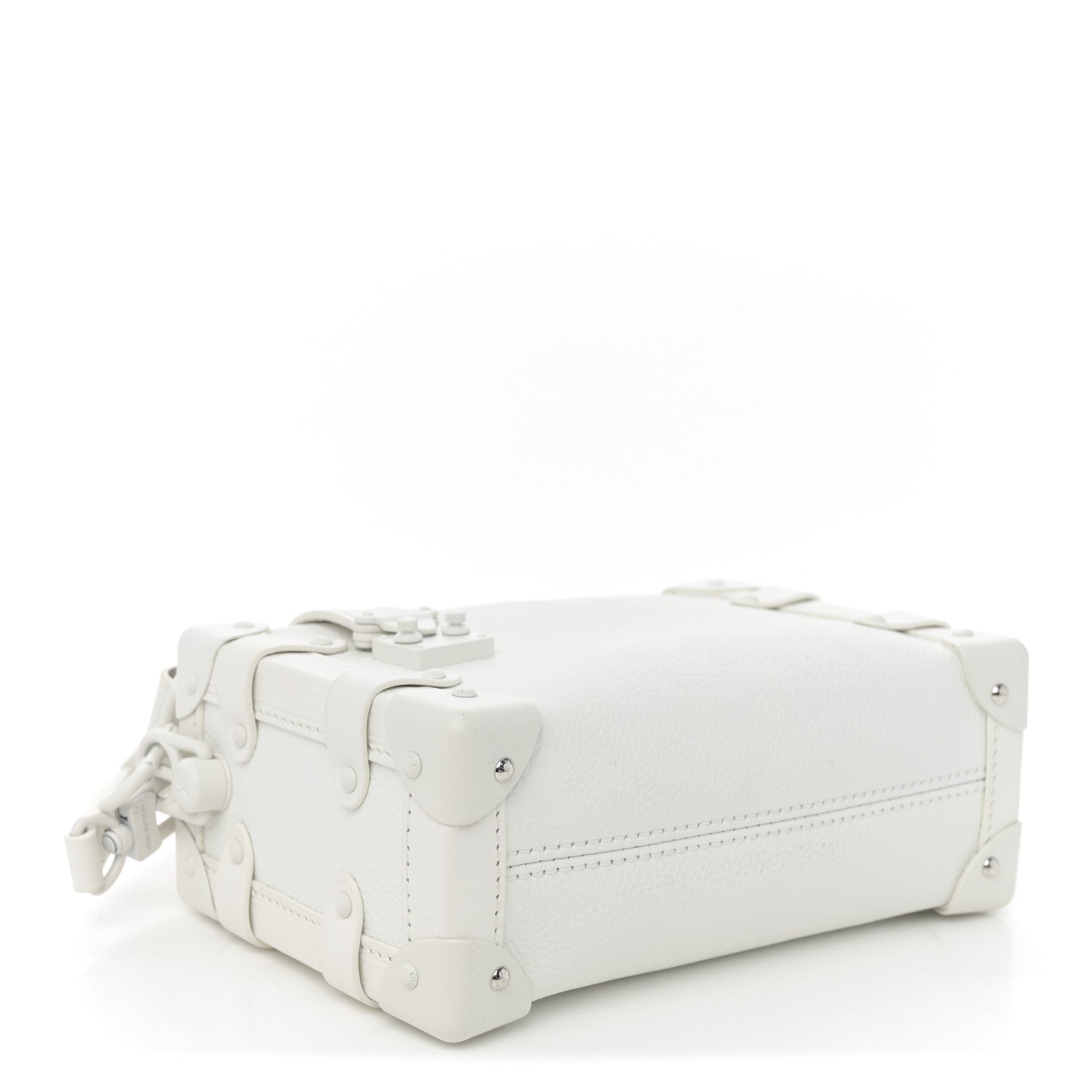 Louis Vuitton Calfskin Side Trunk PM Off White