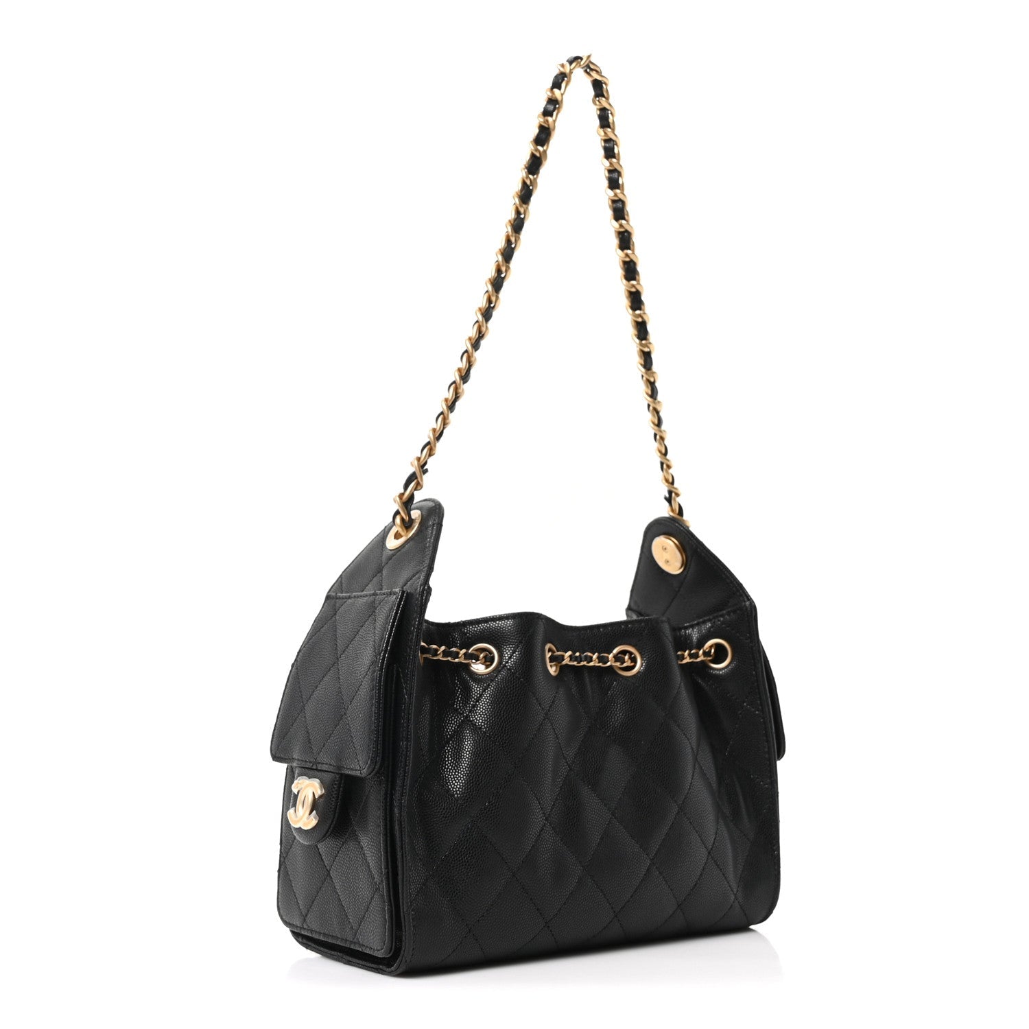 Chanel Caviar Quilted Mini Chanel 25 Handbag Black