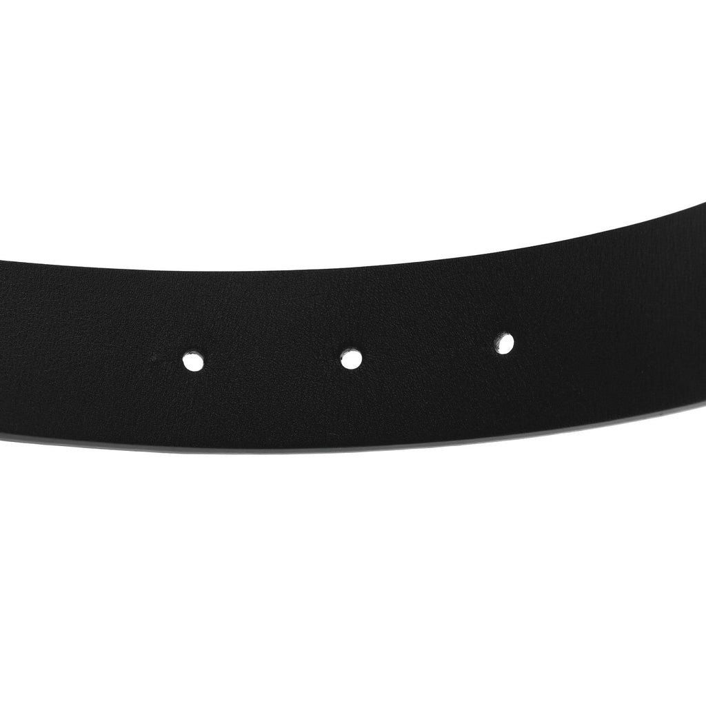 Glazed Calfskin CC Belt 80 32 Black