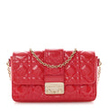 Christian Dior Patent Cannage Miss Dior Promenade Pouch Fuchsia