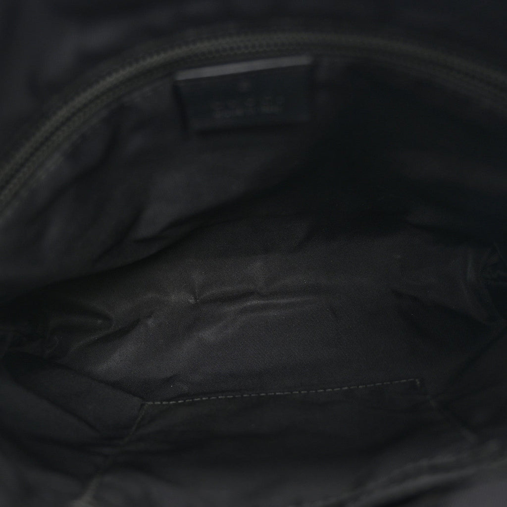 Gucci Canvas Web Messenger Bag Black