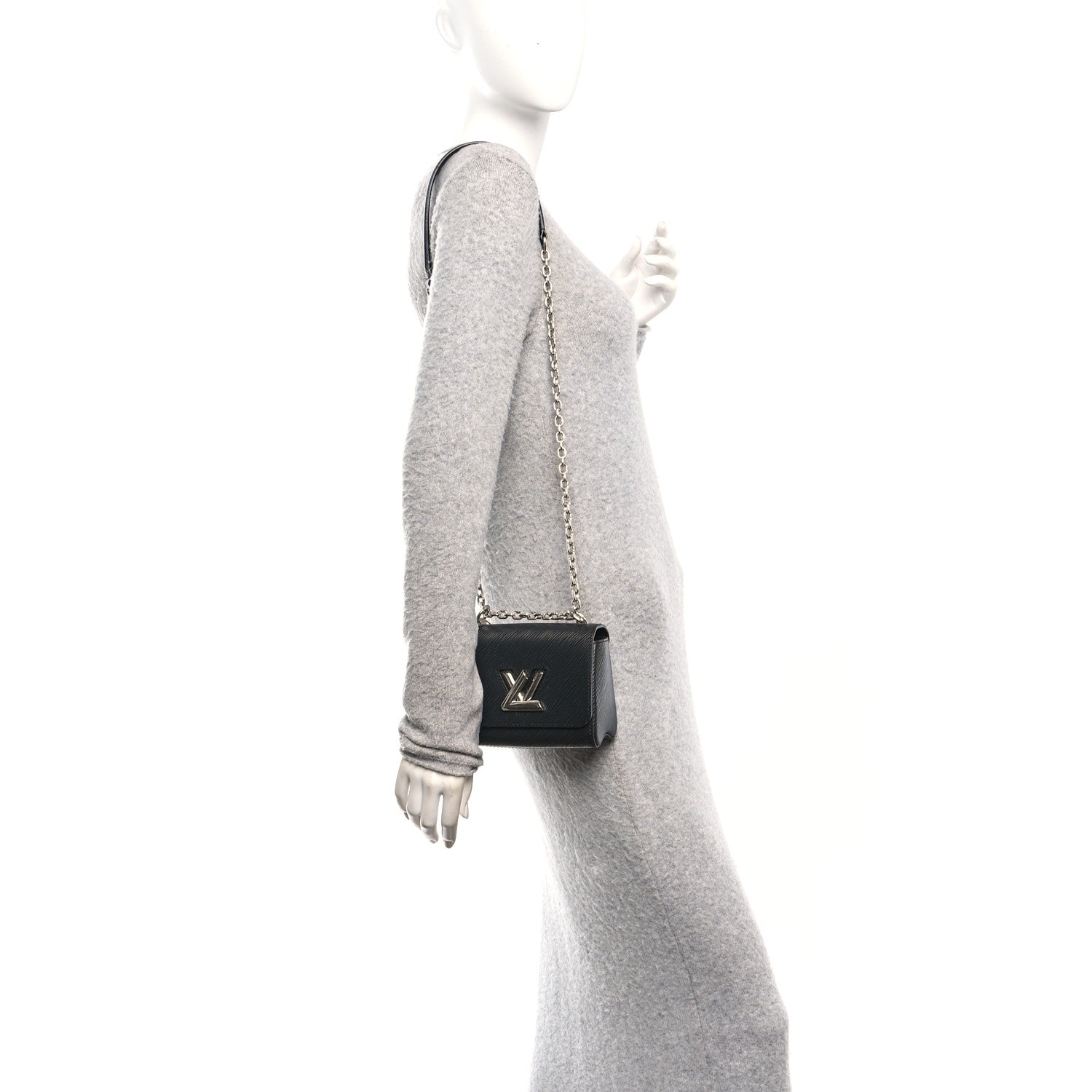 Louis Vuitton Epi Twist Shoulder Bag Mini Black