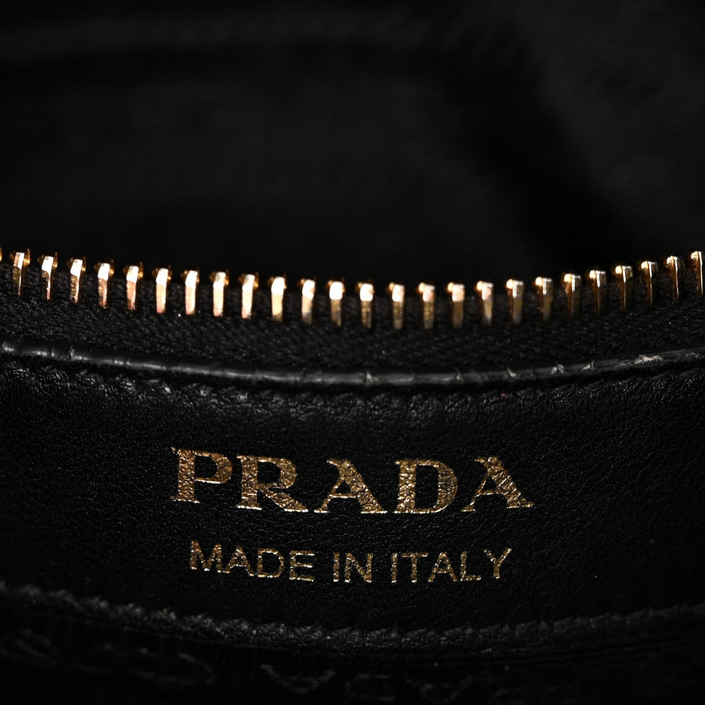 Prada Nappa Drawstring Tote Black