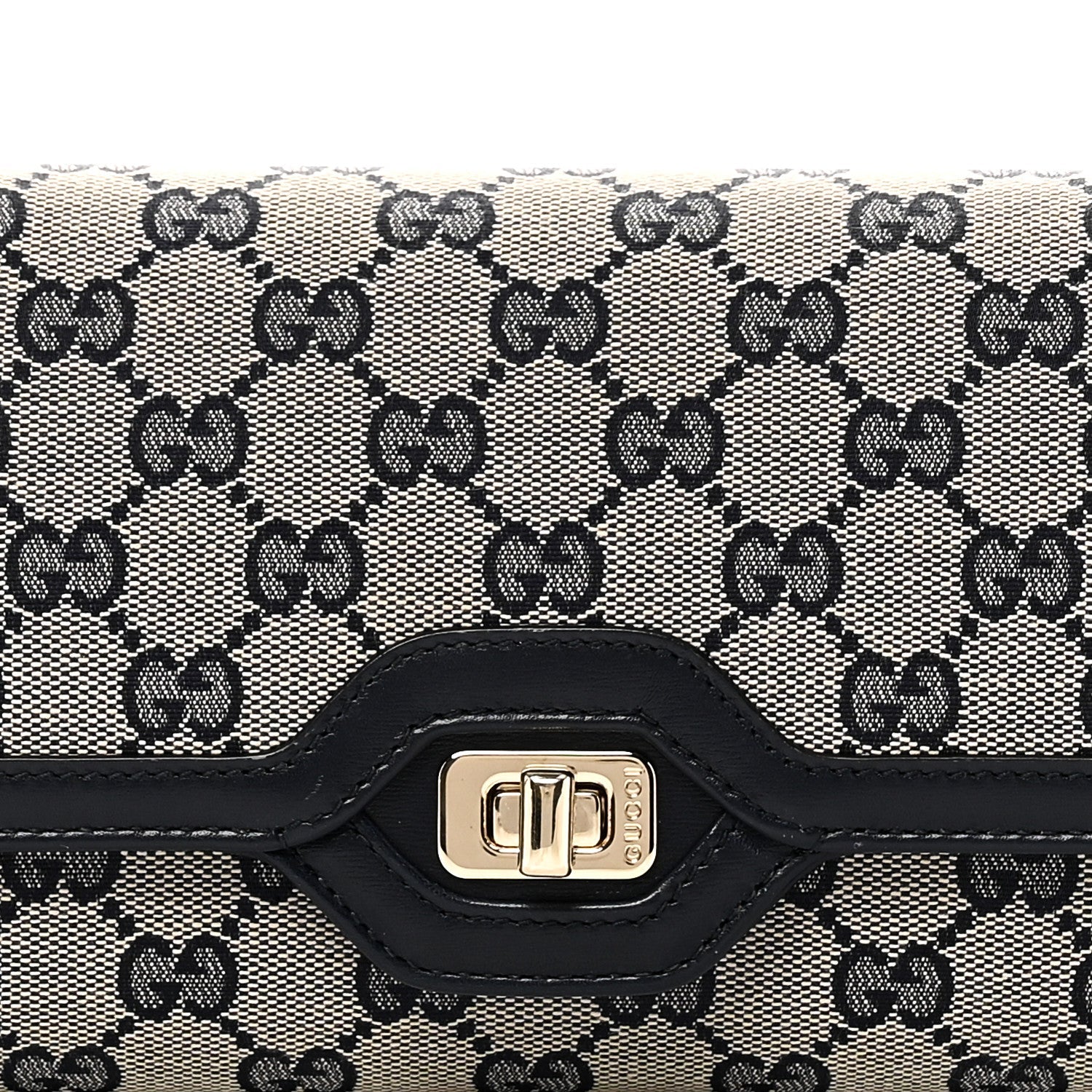 Gucci GG Monogram Small Luce Shoulder Bag Beige Blue