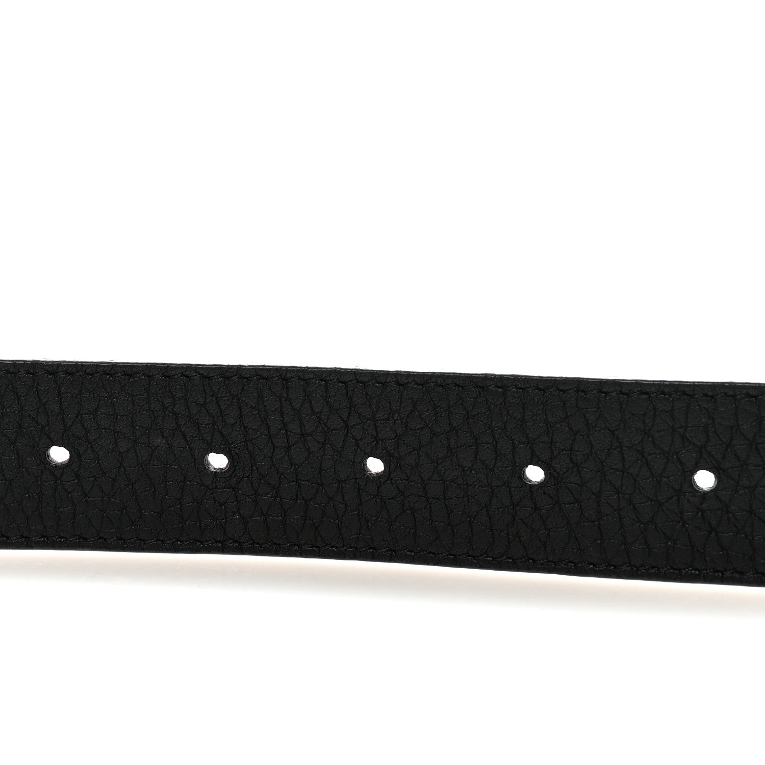 Louis Vuitton Taurillon Calfskin 30mm LV Initiales Reversible 80 32 Belt Black
