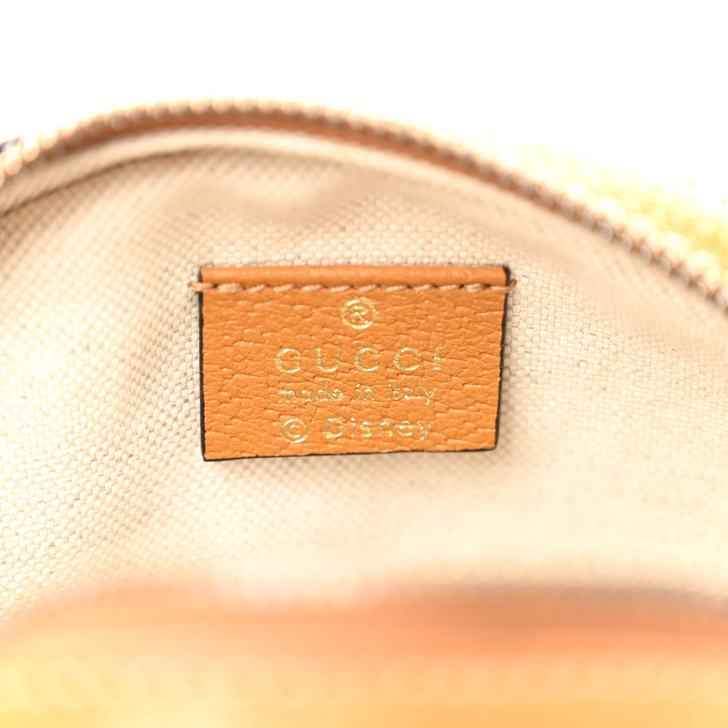 Gucci X DISNEY Mini Vintage GG Supreme Monogram Mickey Mouse Round Shoulder Bag Beige Vintage Sun Oil