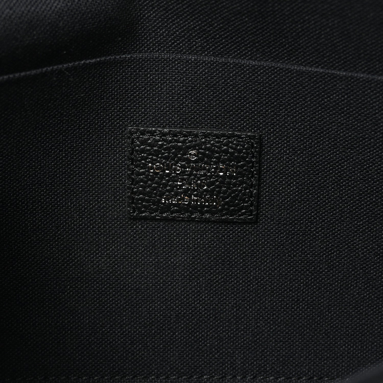 Louis Vuitton Empreinte Pochette Felicie Chain Wallet Black