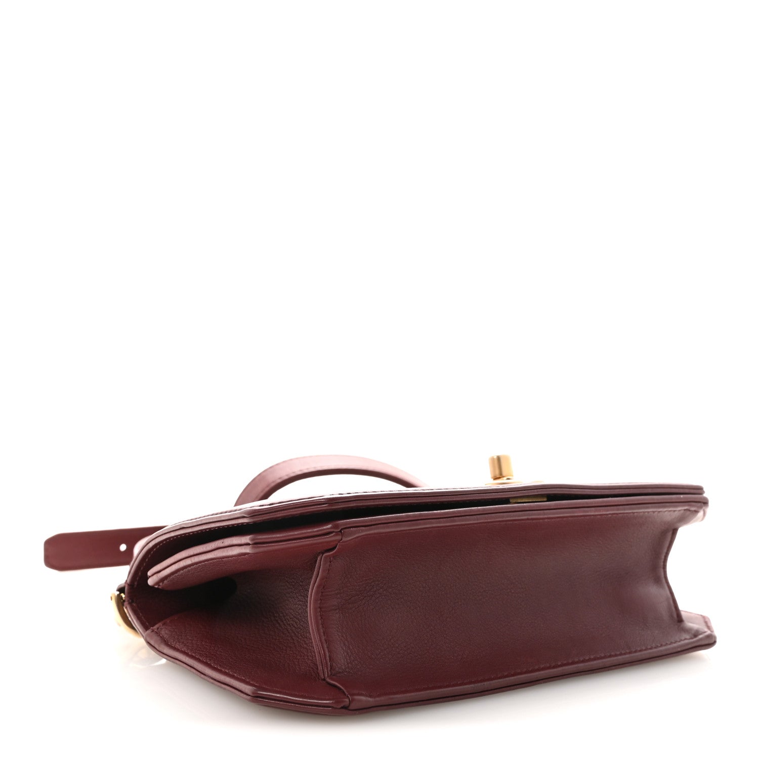 Chanel Calfskin Quilted Small Flap Bag Burgundy