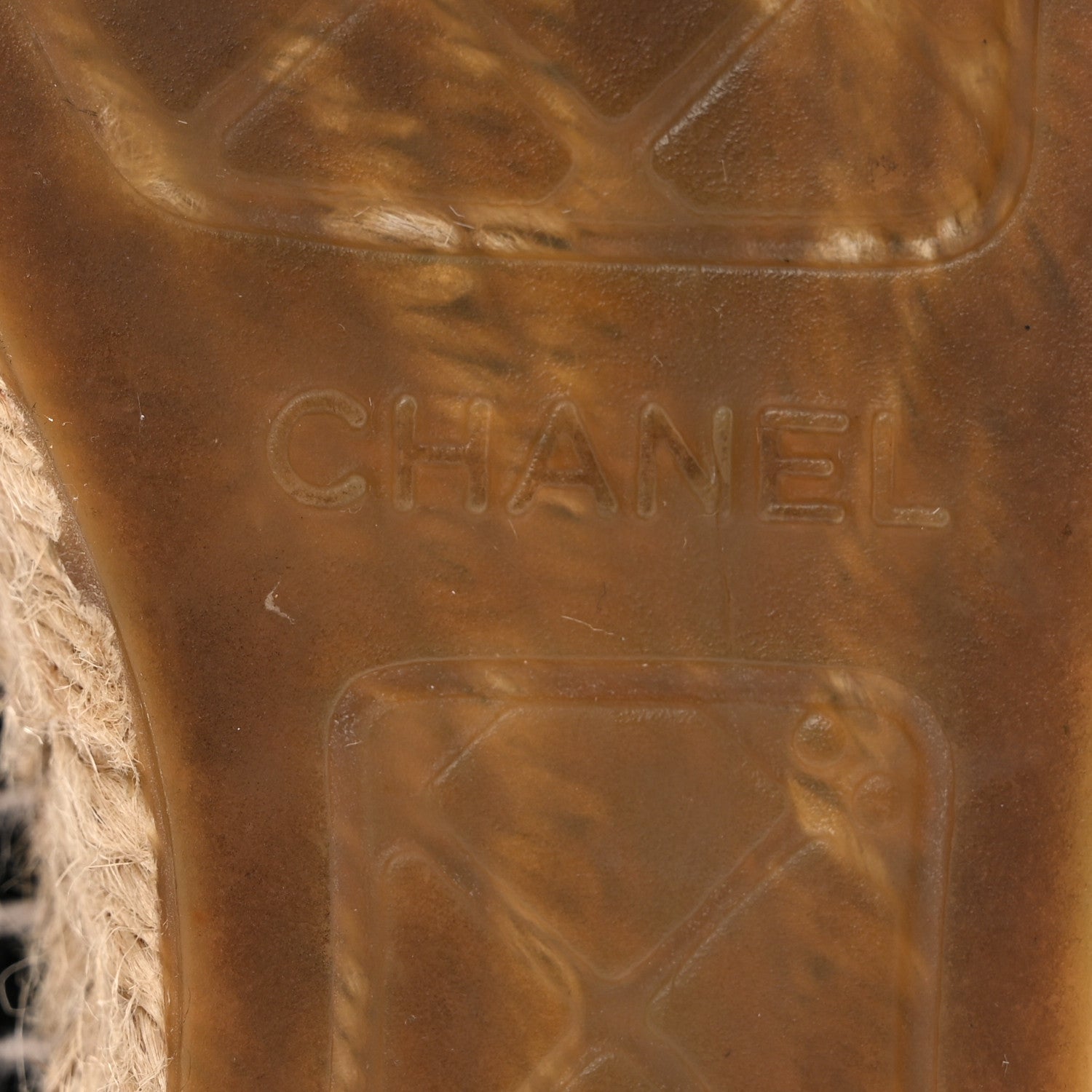Chanel Velvet Grosgrain Quilted CC Espadrilles 35 Black