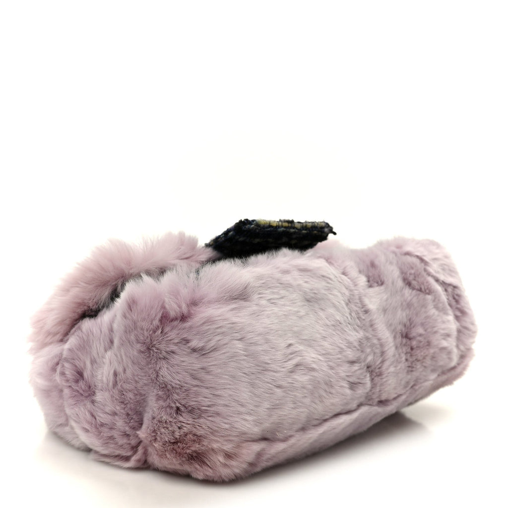 Chanel Rabbit Fur Tweed Small Fantasy Flap Lilac