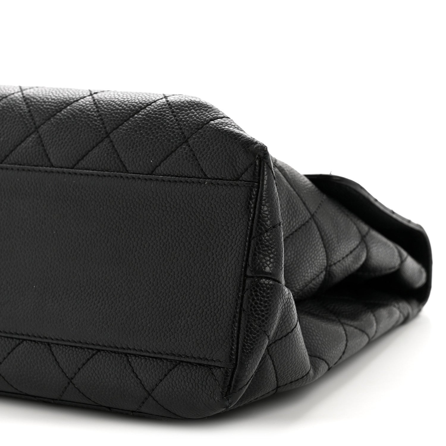 Chanel Caviar Quilted Jumbo Kelly Flap Black