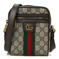 Gucci GG Supreme Monogram Web Mini Ophidia Messenger Brown