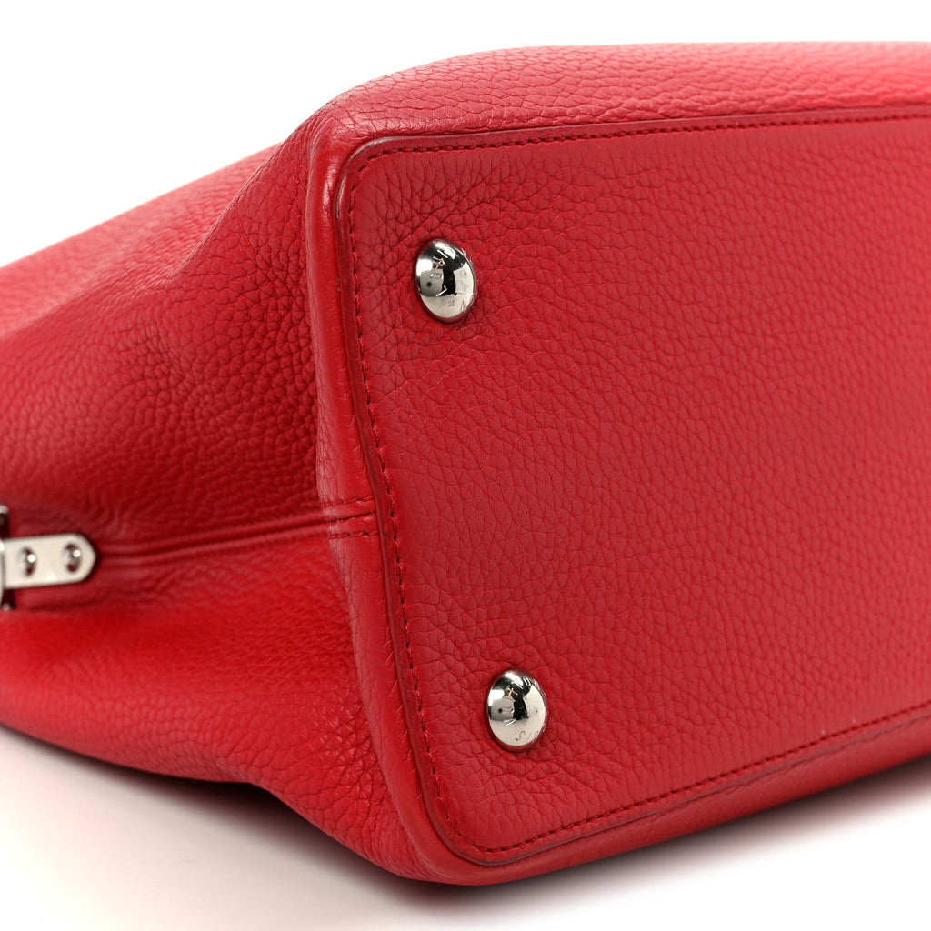 Louis Vuitton Taurillon Capucines MM  Coquelicot
