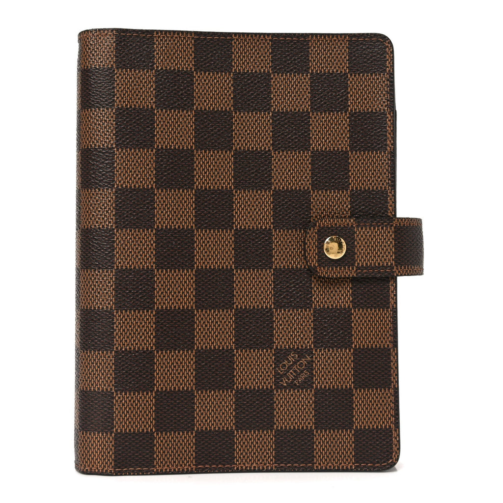 Louis Vuitton Damier Ebene Medium Ring Agenda Cover